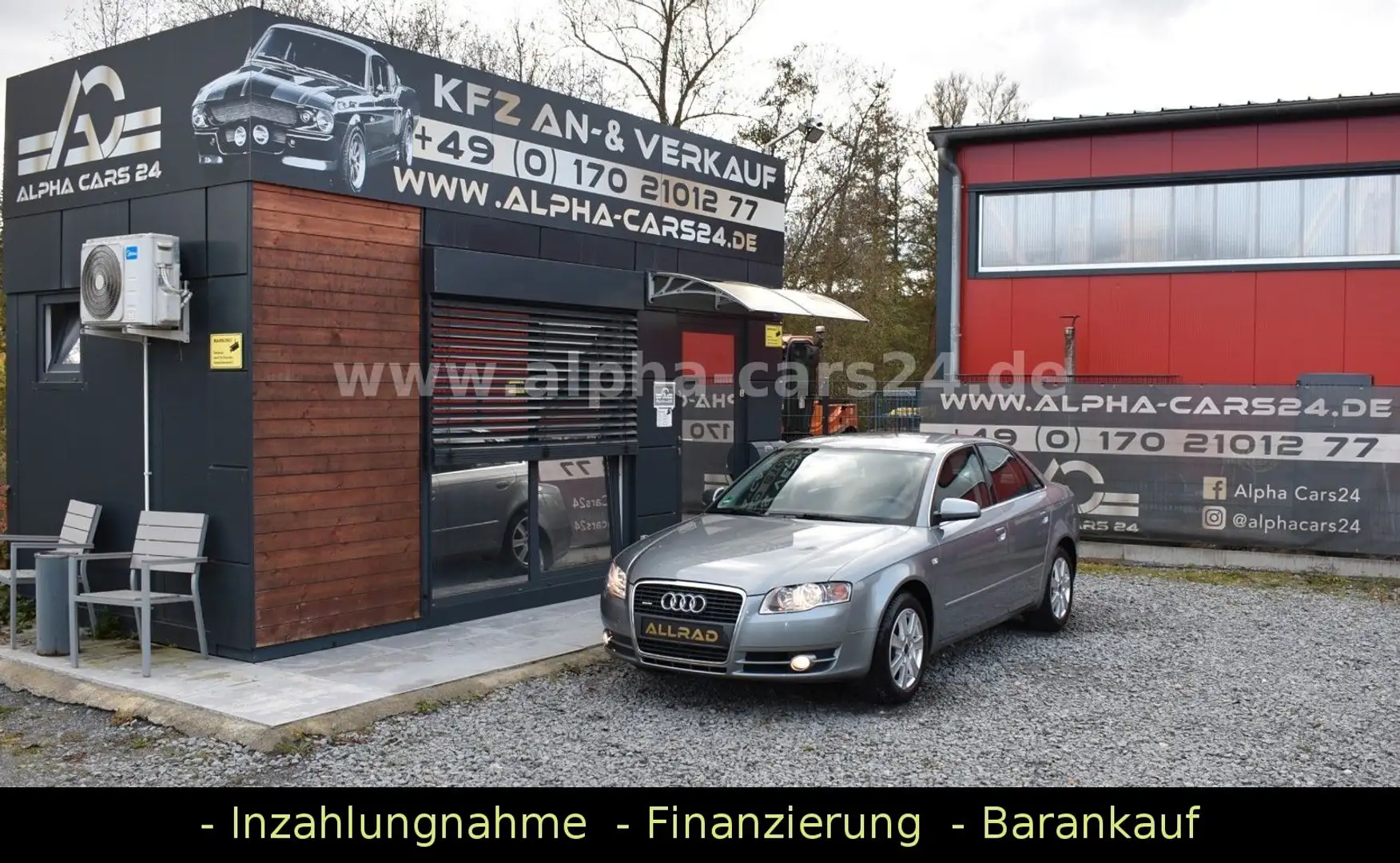 Audi A4 Limousine 1.8 T quattro Navi Temp SH TÜV Grau - 2