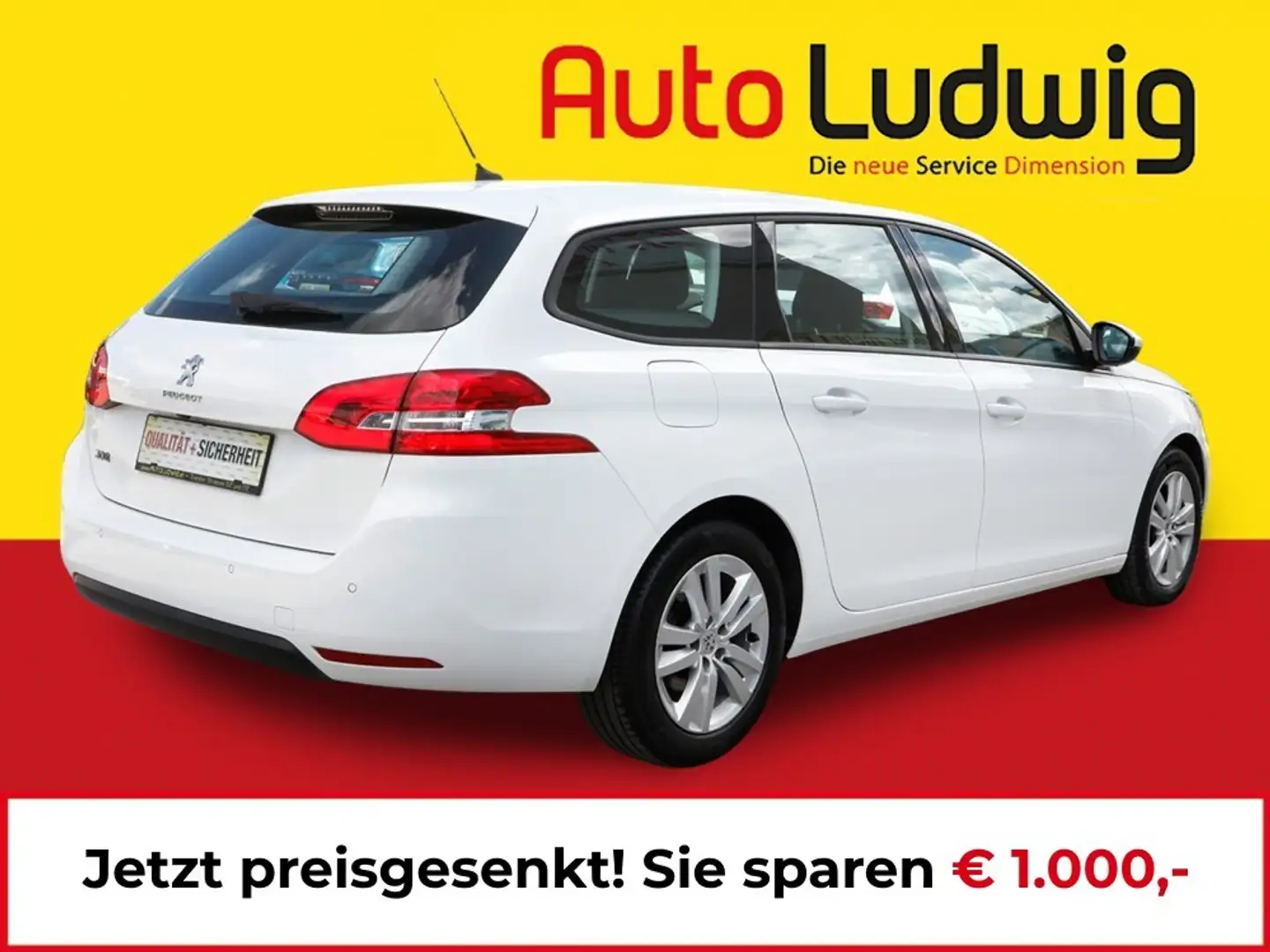 Peugeot 308 SW 1,5 BlueHDI 100 Active*VIRTUAL*NAVI*PDC*AHK*... Weiß - 2