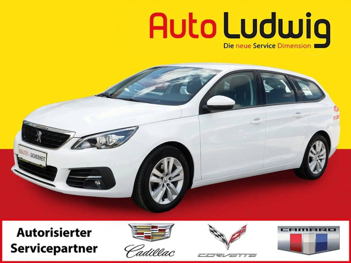 Peugeot 308 SW 1,5 BlueHDI 100 Active*VIRTUAL*NAVI*PDC*AHK*... Weiß - 1