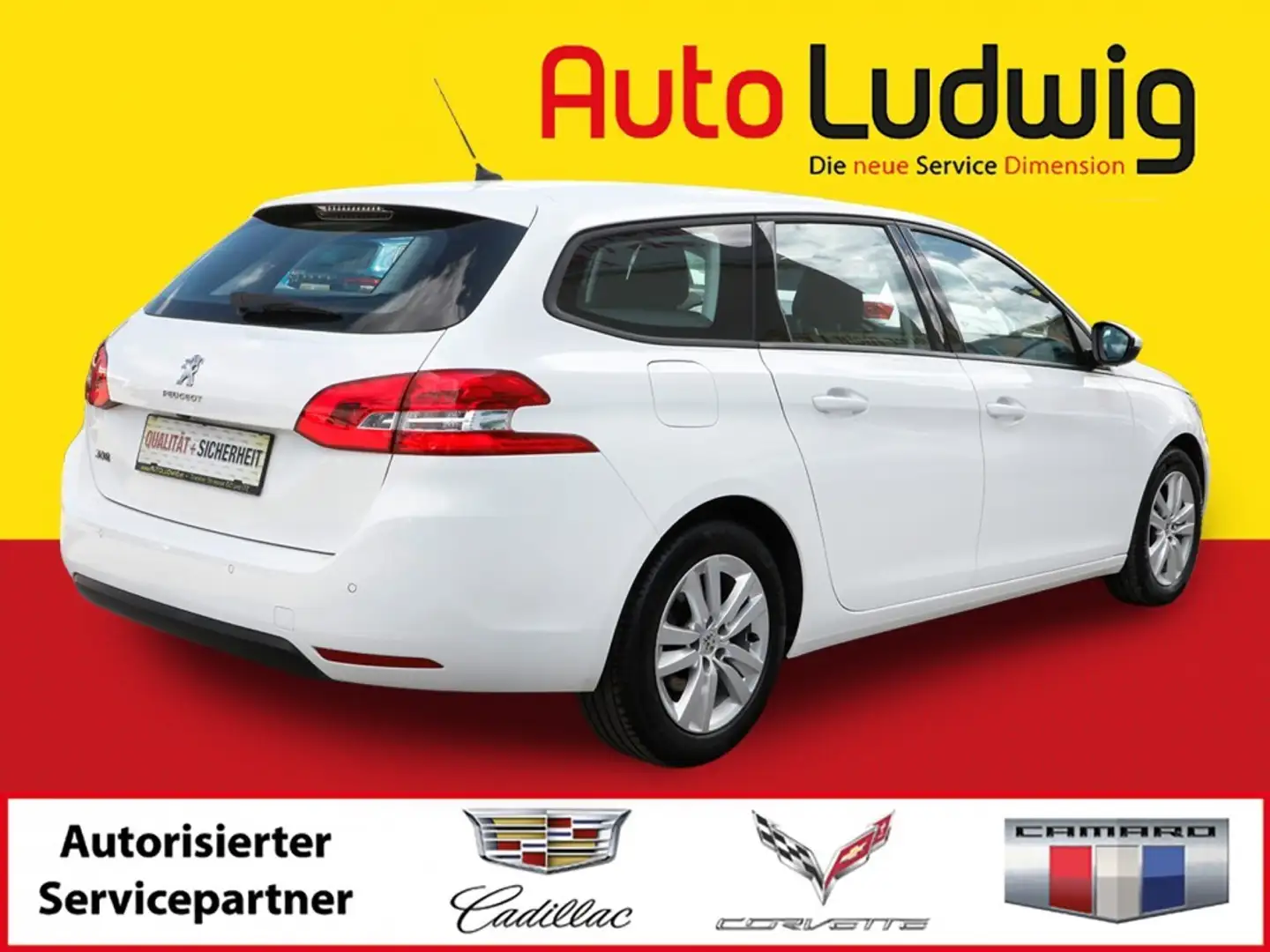 Peugeot 308 SW 1,5 BlueHDI 100 Active*VIRTUAL*NAVI*PDC*AHK*... Weiß - 2