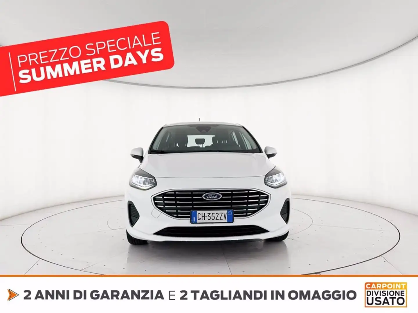 Ford Fiesta 5p 1.0 ecoboost h titanium 125cv Bianco - 2