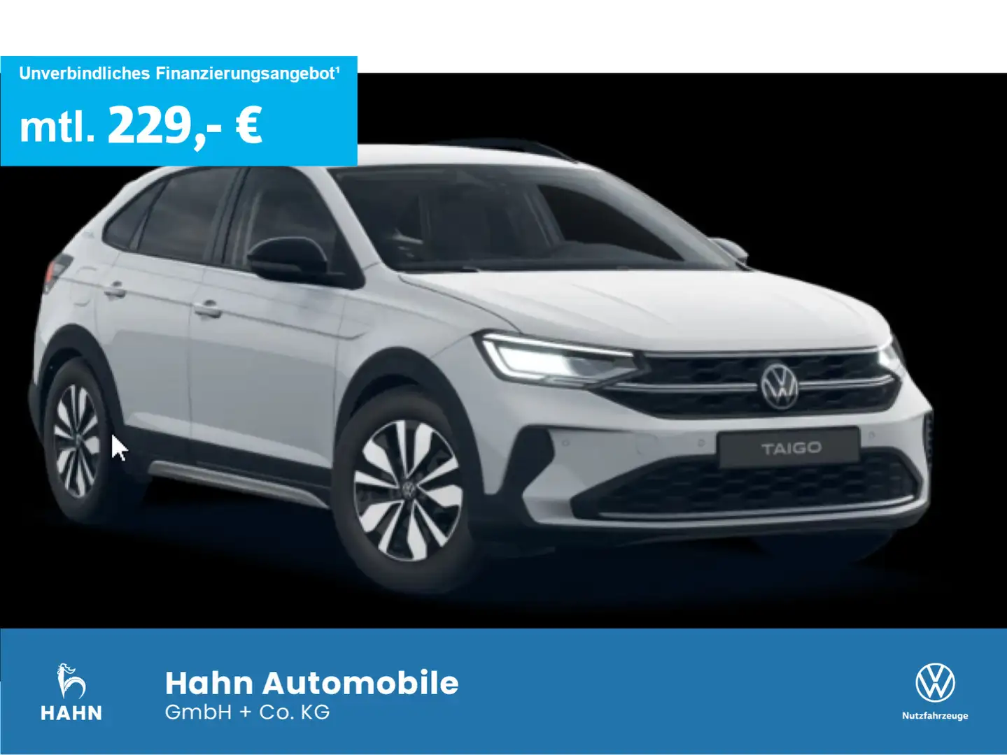 Volkswagen Taigo 1,0 l TSI 116 PS Kam Ganzjahresreifen Weiß - 1