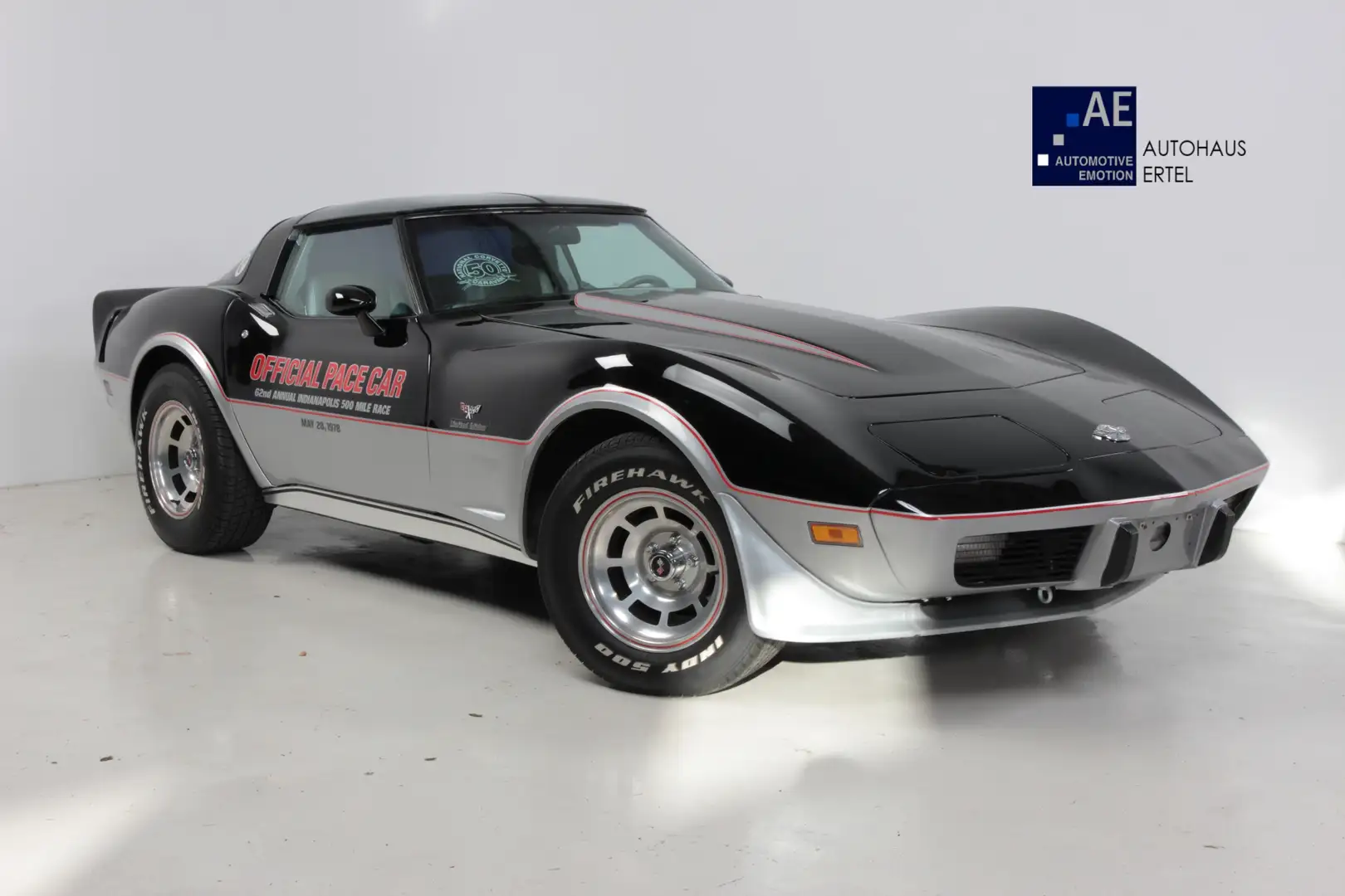 Chevrolet Corvette C3 Indianapolis Anniversary Pace Car H-Zulassung! Černá - 1