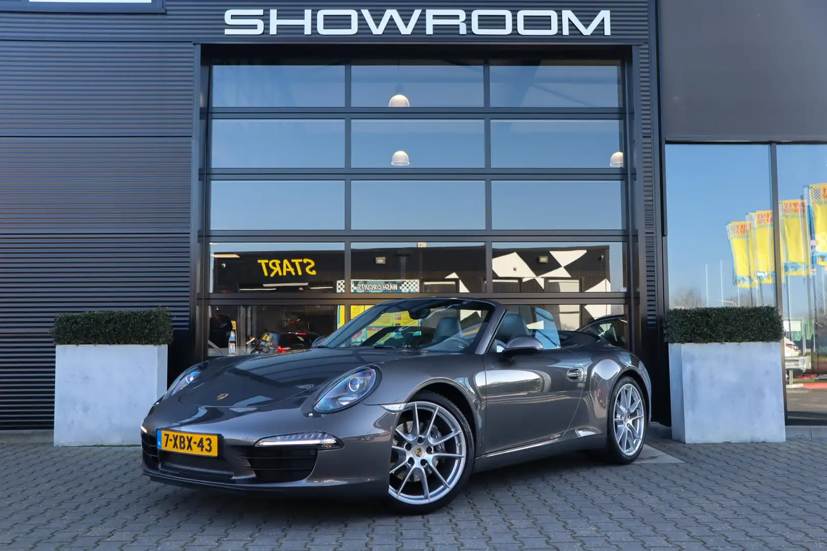 Porsche 991 Cabrio 991 3.4 Carrera, Sportuitlaat, Chrono, Lede Grijs - 2