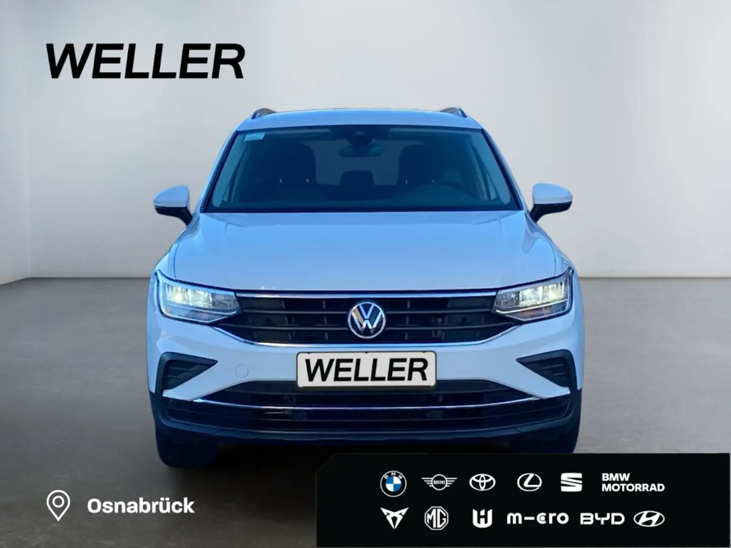Volkswagen Tiguan 1.5 TSI DSG Life *LED*CAM*SHZ*el Heck*ACC* Weiß - 2