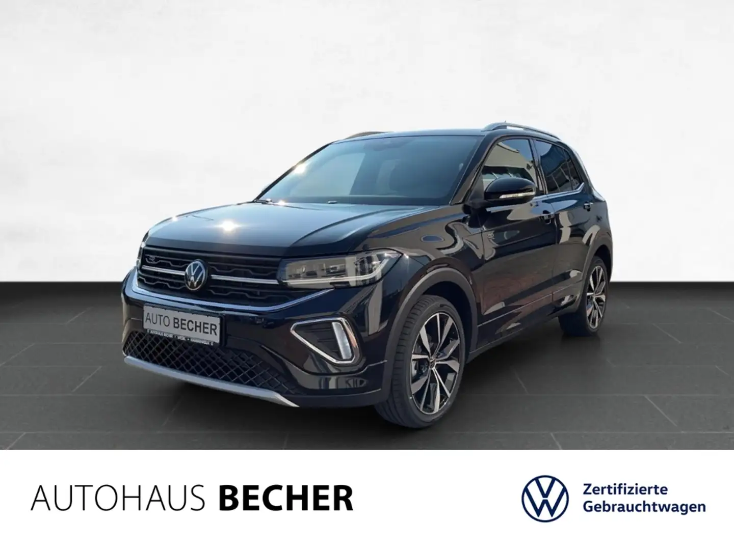Volkswagen T-Cross 1.0 TSI DSG R-Line /AHK/Navi/Rückfahrk Schwarz - 1
