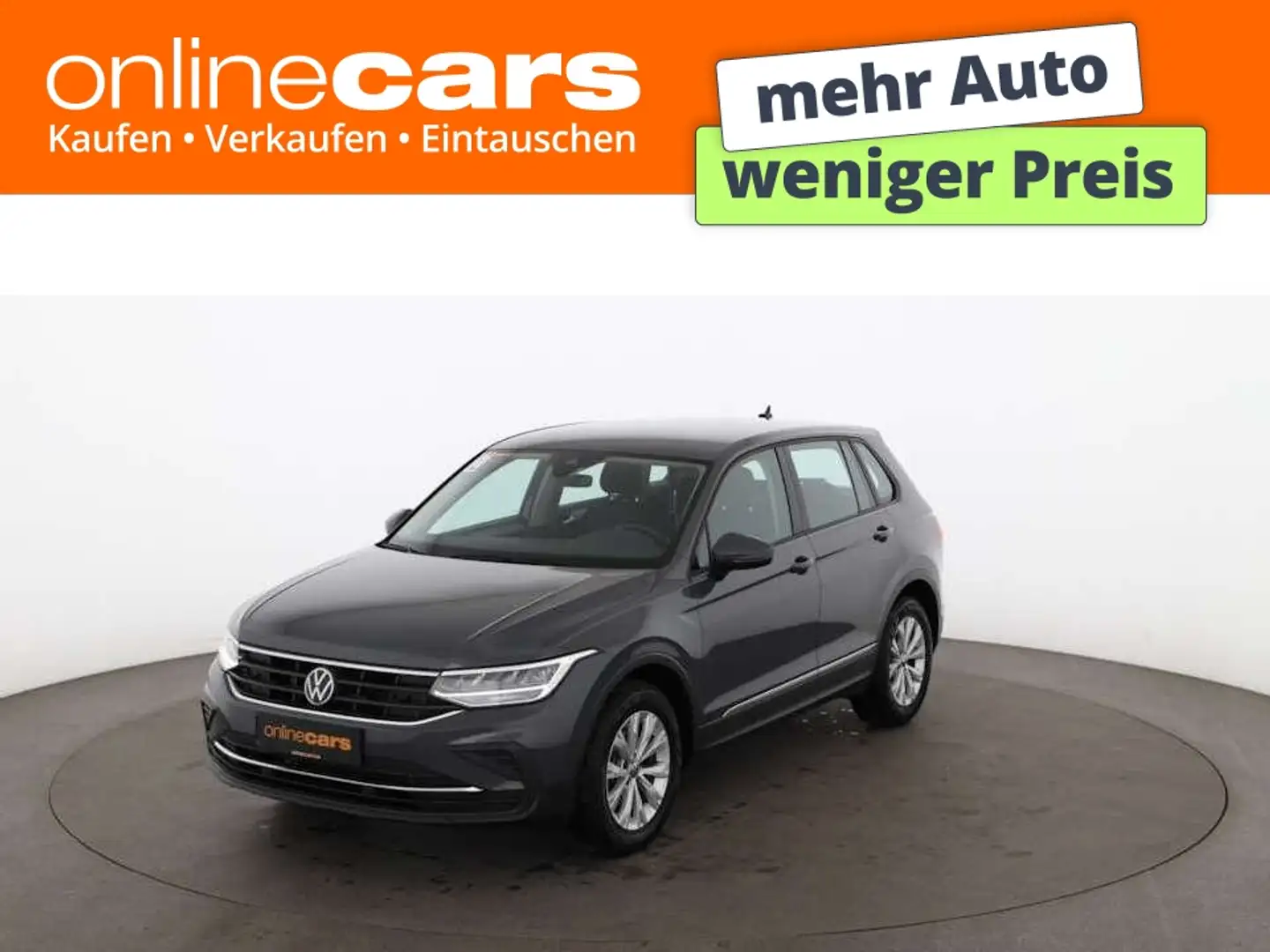Volkswagen Tiguan 1.5 TSI Aut LED AHK RADAR R-CAM SITZHZG Grau - 1