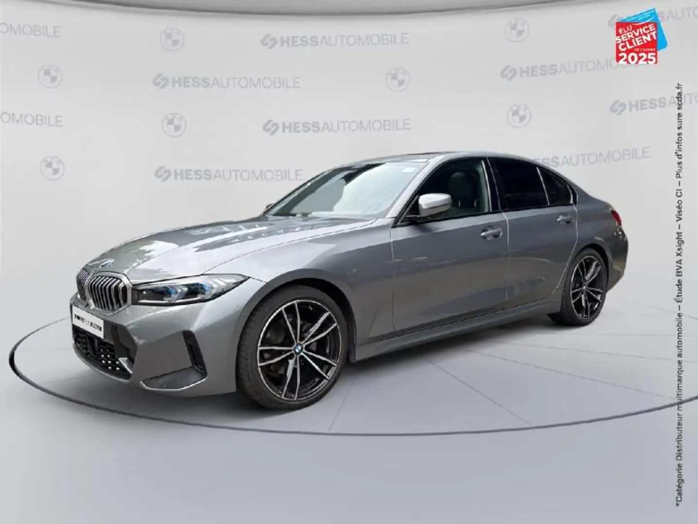 BMW 320 320dA xDrive 190ch M Sport Gris - 1