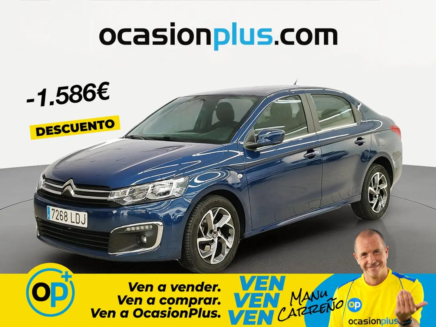 Citroen C-Elysée 1.5BlueHDi S&S Shine 100 Azul - 1