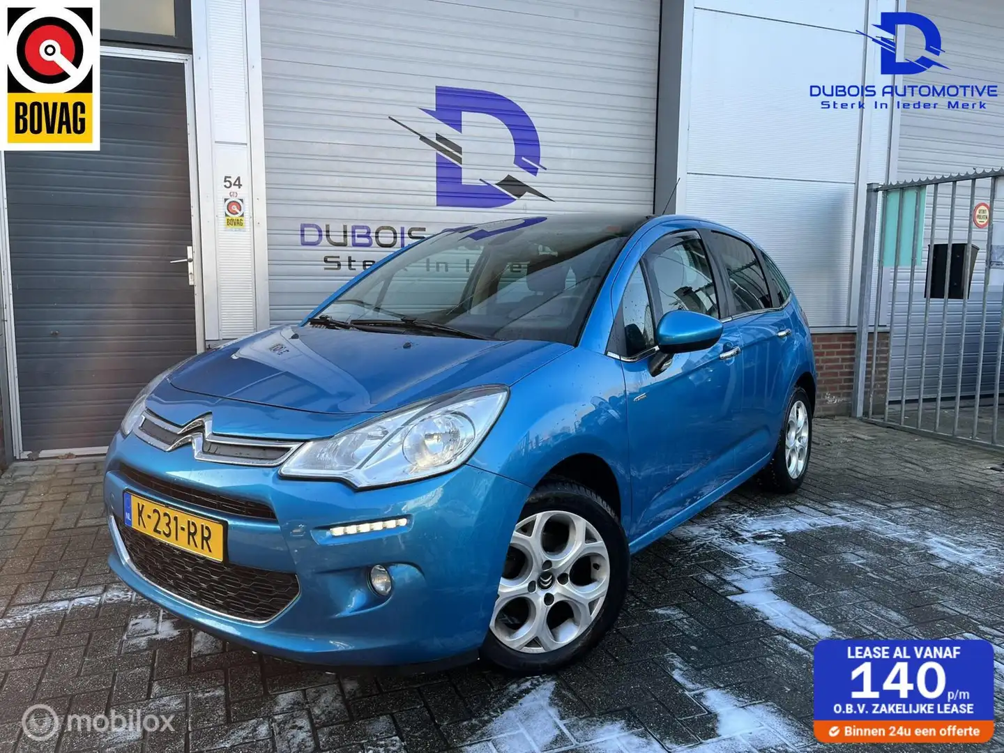 Citroen C3 1.2 PT EXCLUSIVE|UNIEK|NAVI|CLIMA|CAMERA|CRUISE| Blauw - 1