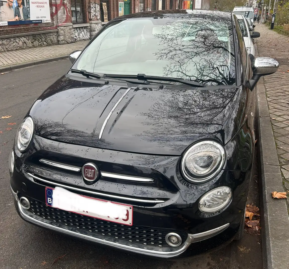 Fiat 500 500 1.2i Rosso Amore Zwart - 1