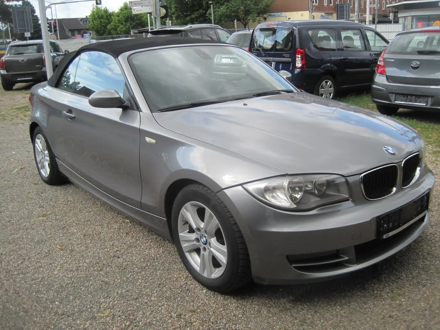 BMW 118 118d-CABRIO-LEDER Grijs - 1
