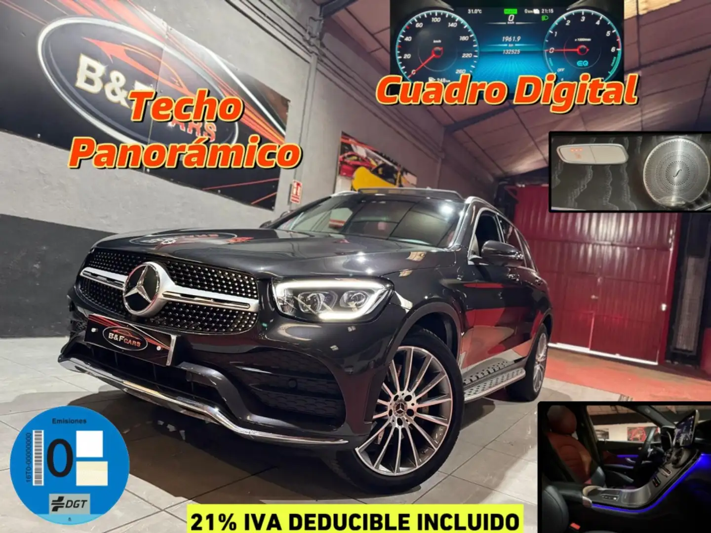 Mercedes-Benz GLC 300 300de 4Matic 9G-Tronic Gris - 1