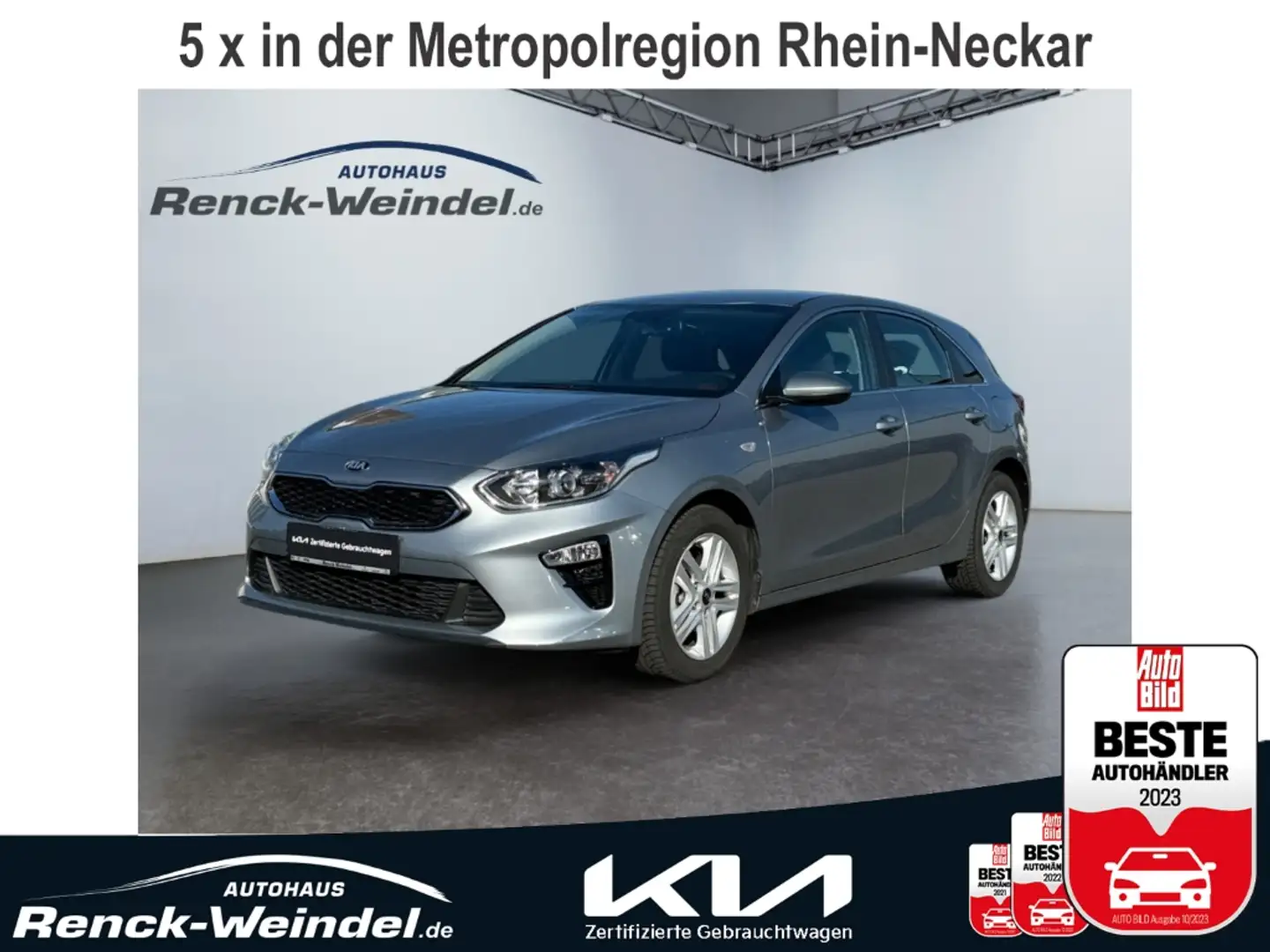 Kia Ceed / cee'd Vision 1.4 T-GDI Klimaautom Rückfahrkam. PDC LED Zilver - 1