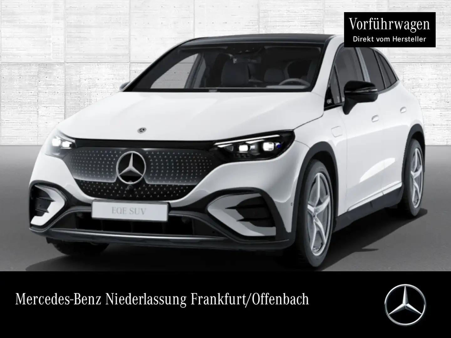 Mercedes-Benz EQE SUV EQE 350 AMG+NIGHT+PANO+360+AHK+BURMESTER+KEYLESS Weiß - 1