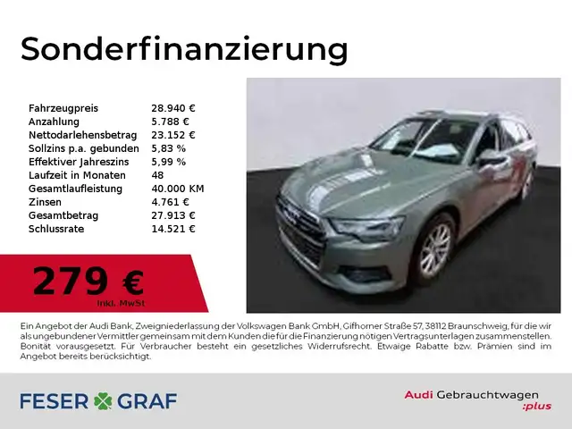 Audi A6 Avant 40 TDI SHZ/360°Cam/Navi+/ACC