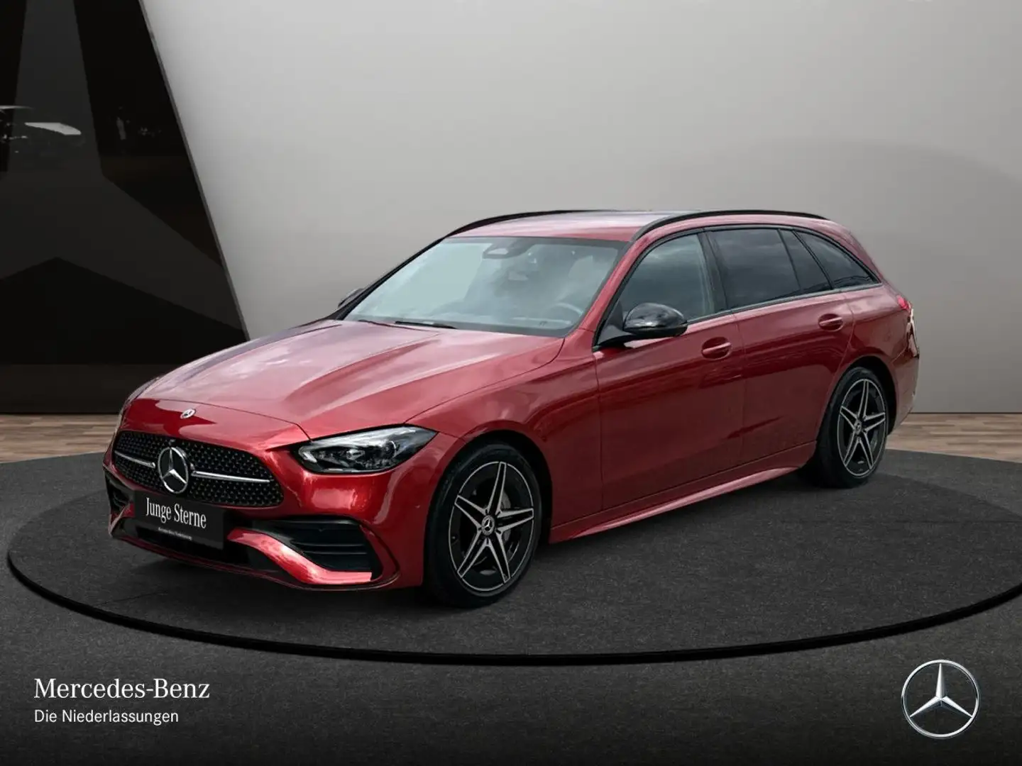 Mercedes-Benz C 300 d T AMG+NIGHT+360+AHK+STHZG+TOTW+KEYLESS+9G Roşu - 2