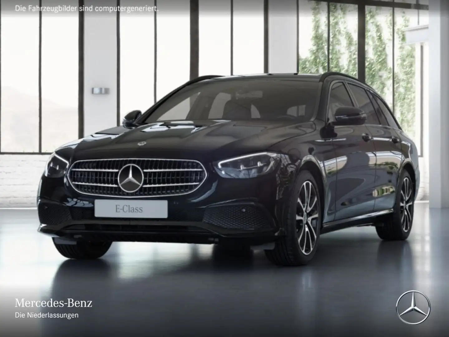 Mercedes-Benz E 200 T AVANTG+NIGHT+AHK+LED+KAMERA+TOTW+9G Schwarz - 2