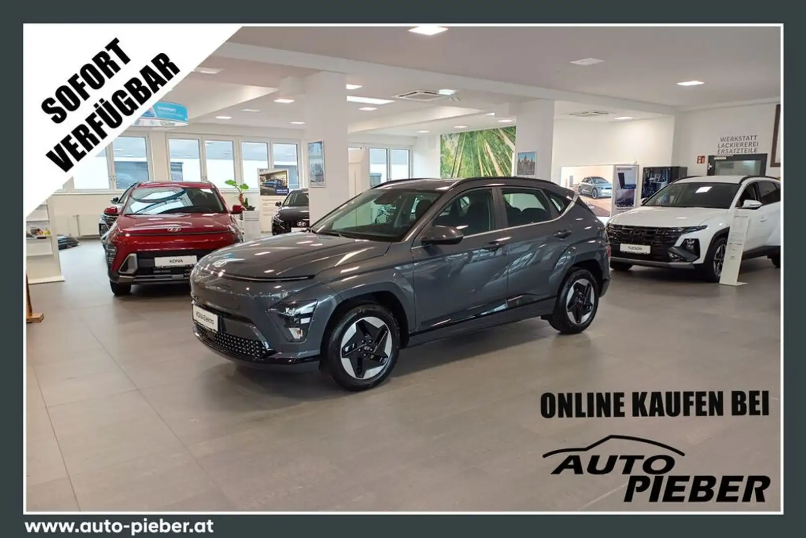 Hyundai KONA Elektro GO! 65,4kWh *Wärmepumpe*LED* Grau - 1