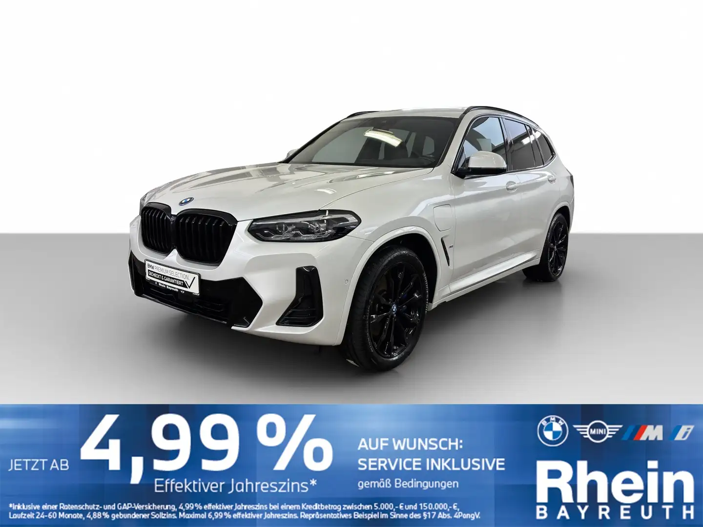 BMW X3 xDrive30e M Sport Navi LED ACC HUD GSD AHK Weiß - 1