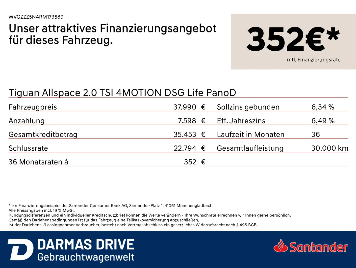 Volkswagen Tiguan Allspace Tiguan Allspace 2.0 TSI 4MOTION DSG Life PanoD Zwart - 2