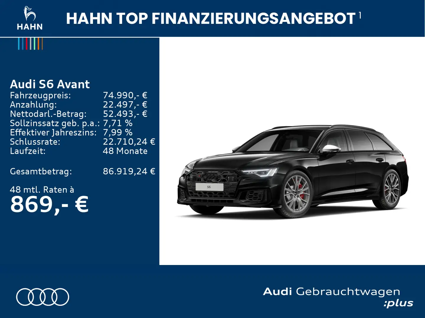 Audi S6 TDI quattro tiptronic B&O Matrix Standh Schwarz - 2
