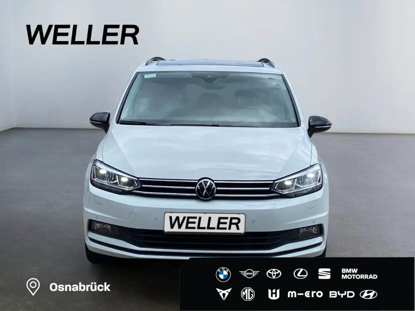 Volkswagen Touran 2.0 TDI DSG Highline *7-Sitz*AHK*Pano*CAM* Blanc - 2
