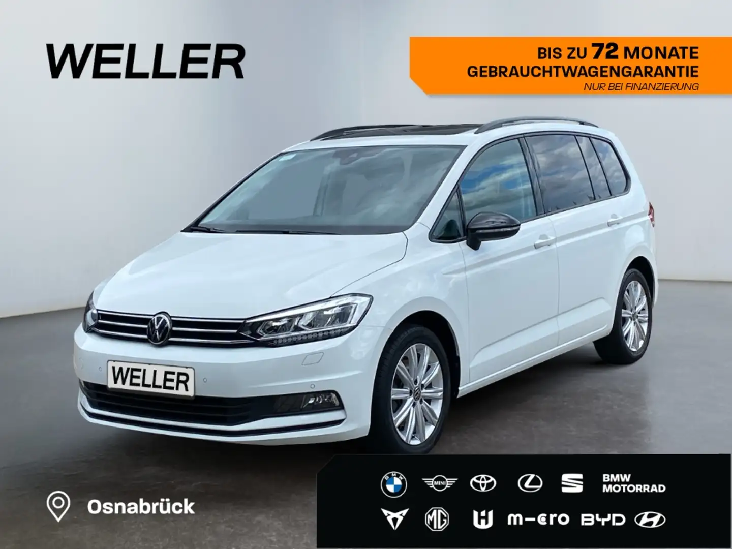 Volkswagen Touran 2.0 TDI DSG Highline *7-Sitz*AHK*Pano*CAM* Blanc - 1