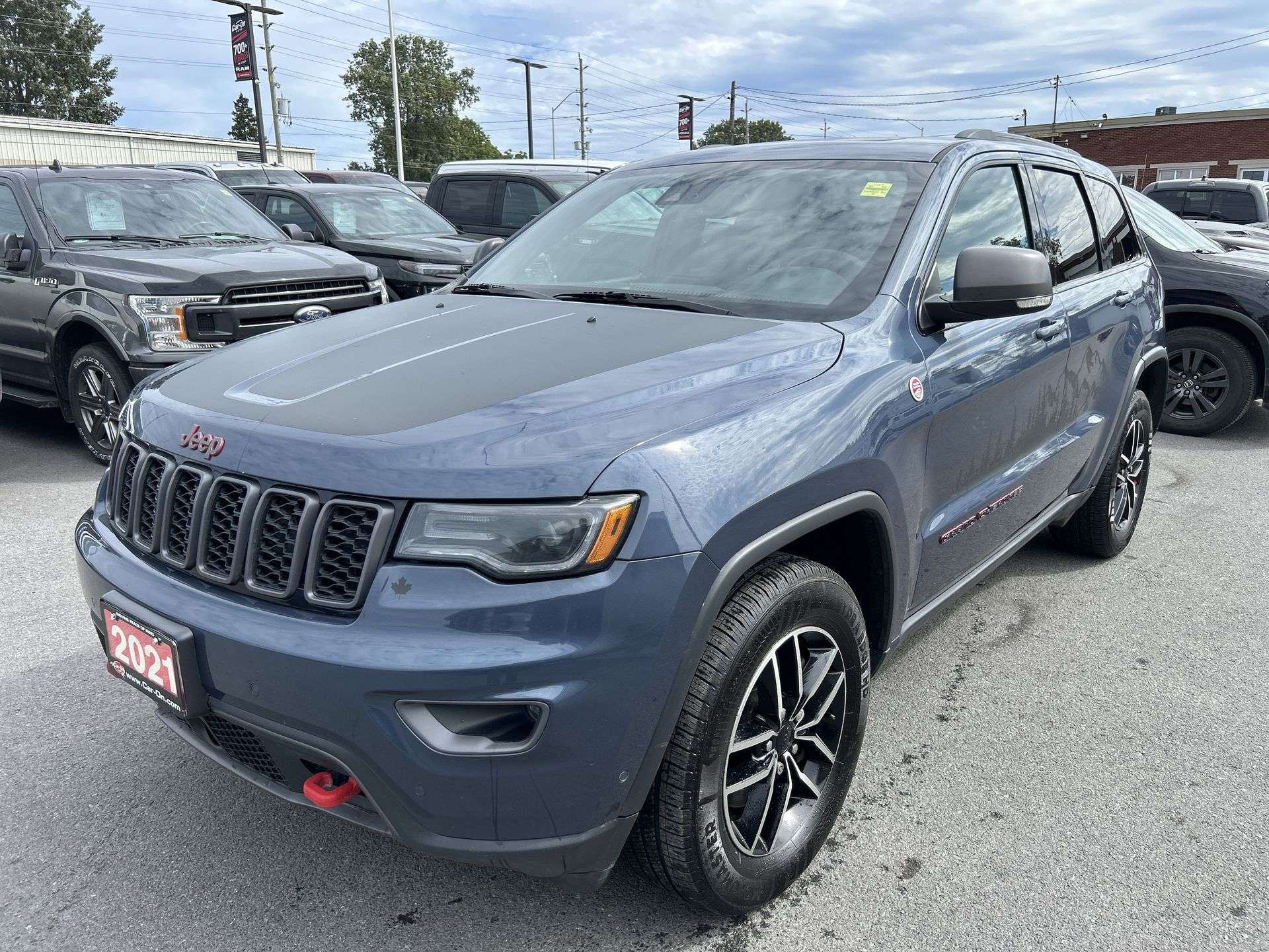 Blue 2021 Jeep Grand Cherokee SUV / Crossover Four-Wheel Drive Automatic