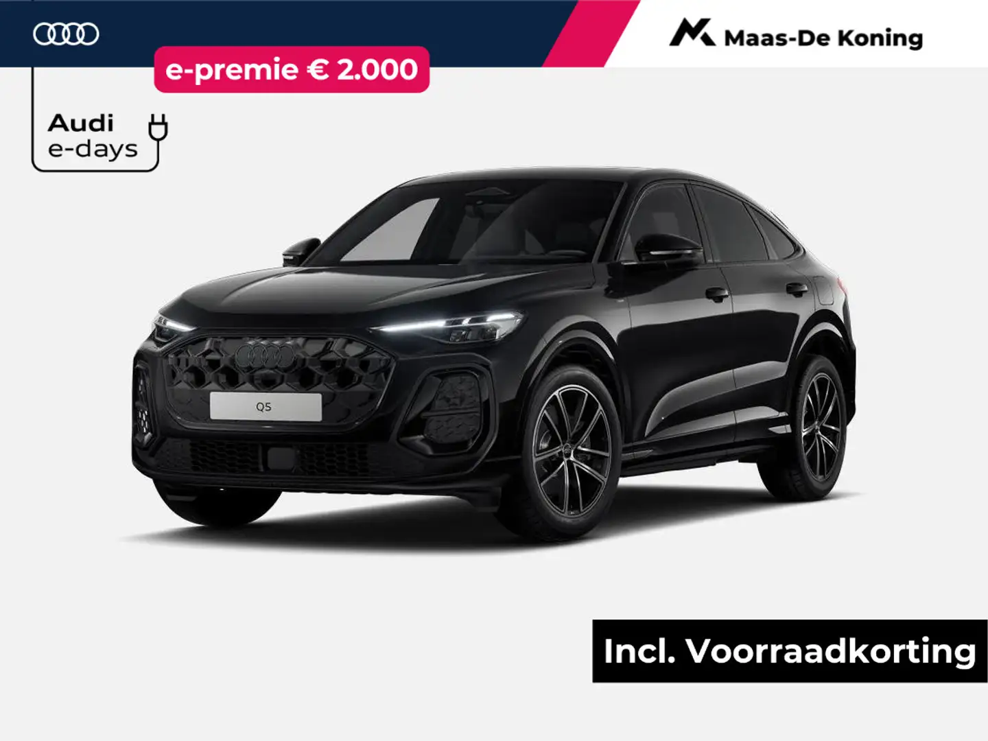 Audi Q5 Sportback 2.0 TFSI e-hybrid quattro S edition · Ad Zwart - 1