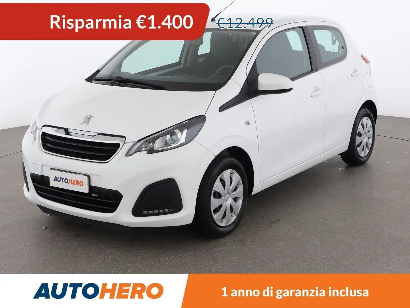 Peugeot 108 1.0 VTi Active 72 CV Blanc - 1