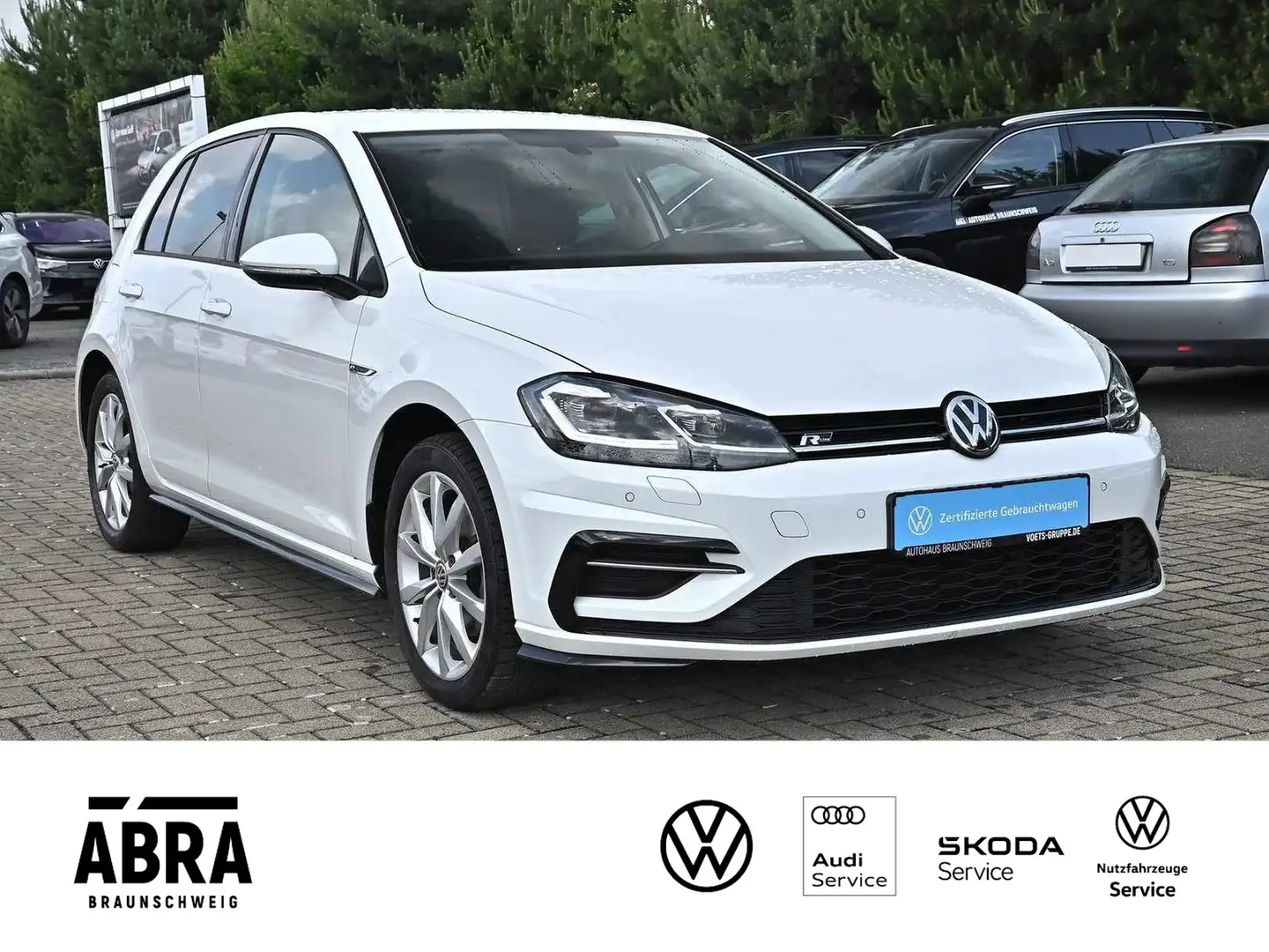 Volkswagen Golf VII 1.5 TSI R-line DSG LED+NAV+ACC+LANE+PDC Blanc - 2