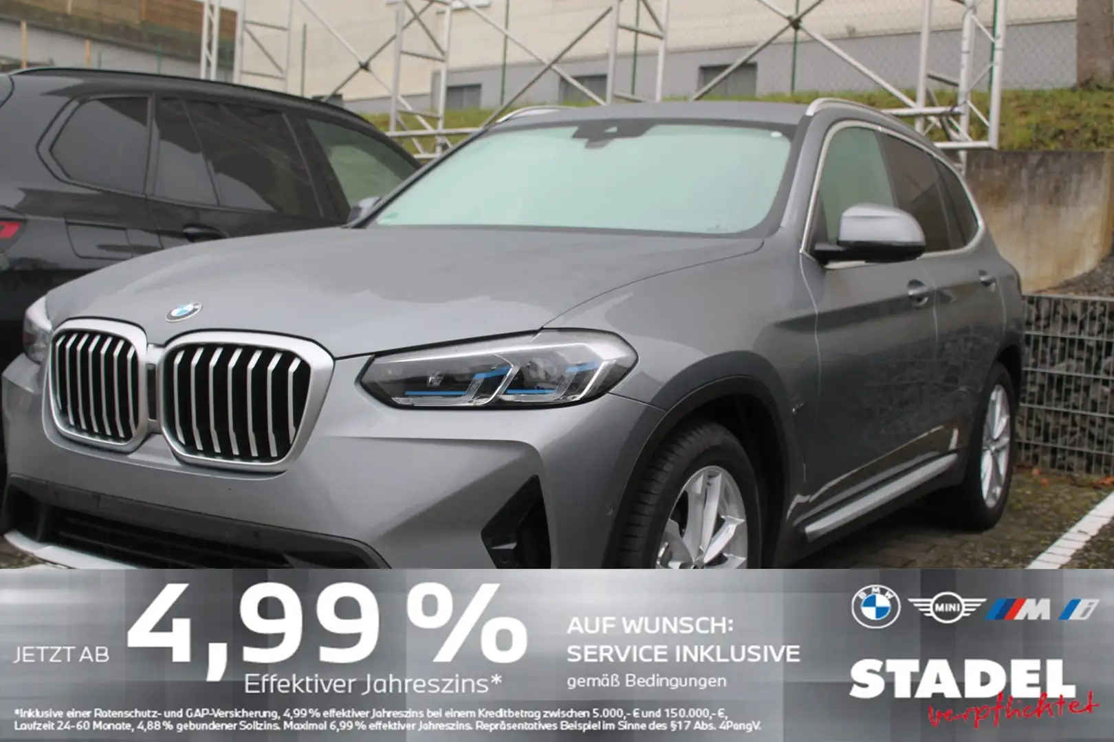 BMW X3 xDrive20d Navi.Laser.HuD.AHK.RFK.DriveA.KomfZ Grau - 2