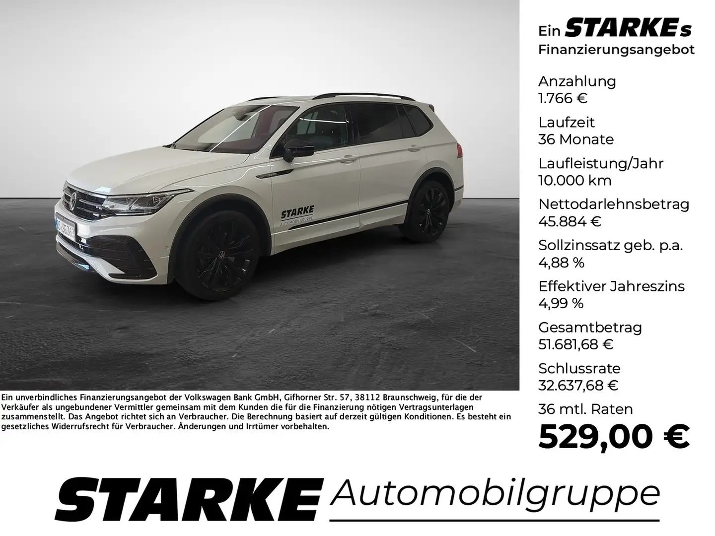 Volkswagen Tiguan Allspace 2.0 TDI 4Motion DSG R-Line Weiß - 1