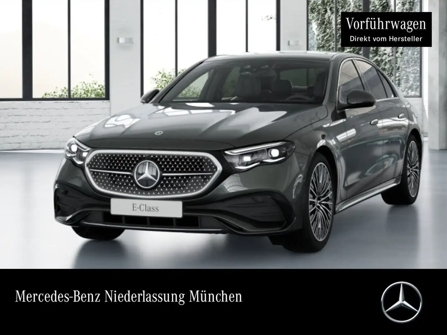 Mercedes-Benz E 300 de 4M AMG Fahrass Airmat Pano Burmester HUD Grau - 1