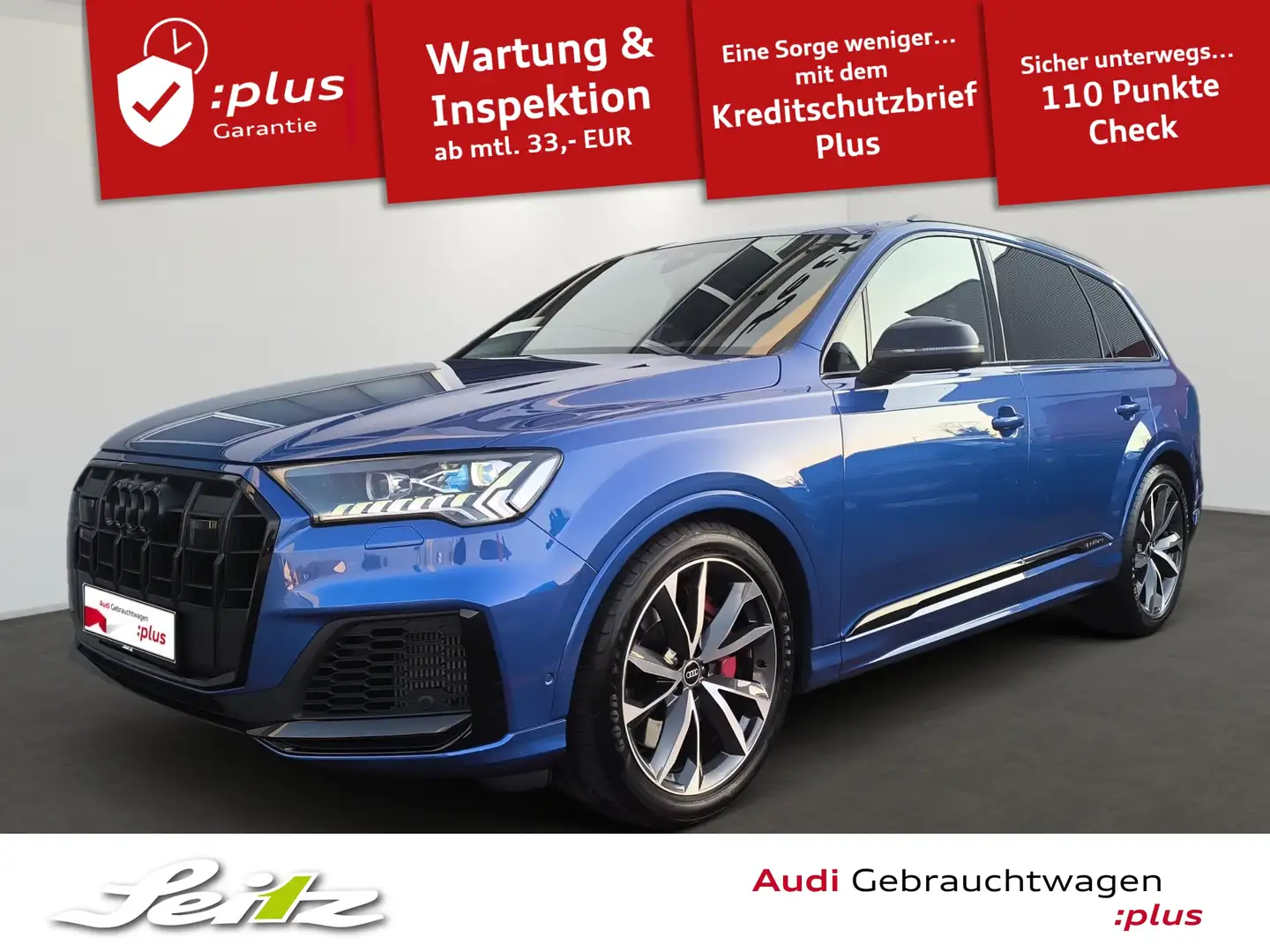 Audi SQ7 4.0 TFSI quattro competition plus *B&O*MATRIX*KAME Blau - 1