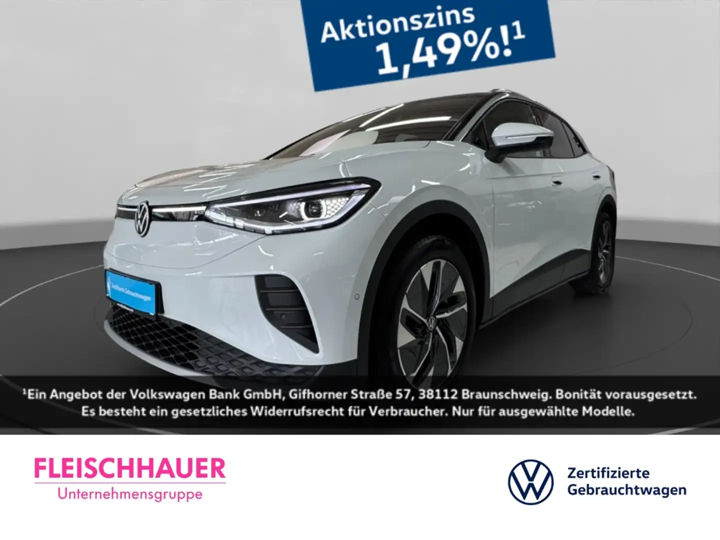 Volkswagen ID.4 Pro LED+360+ACC+PANO+KOMFORT-PAKET+NAVI+DAB Blanc - 1