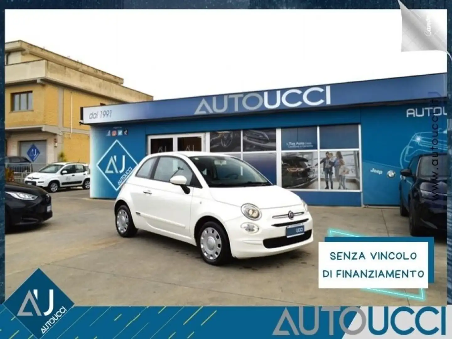 Fiat 500 1.2 EasyPower Pop Gpl Fabbrica Weiß - 1