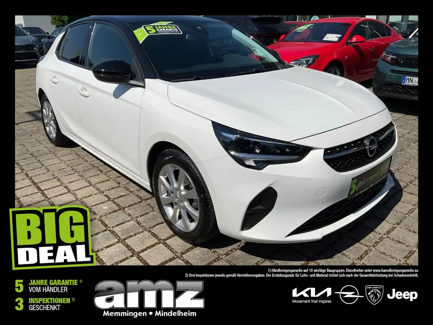 Opel Corsa F 1.2 Edition FLA LM KAM LED Navi PDC Blanco - 1