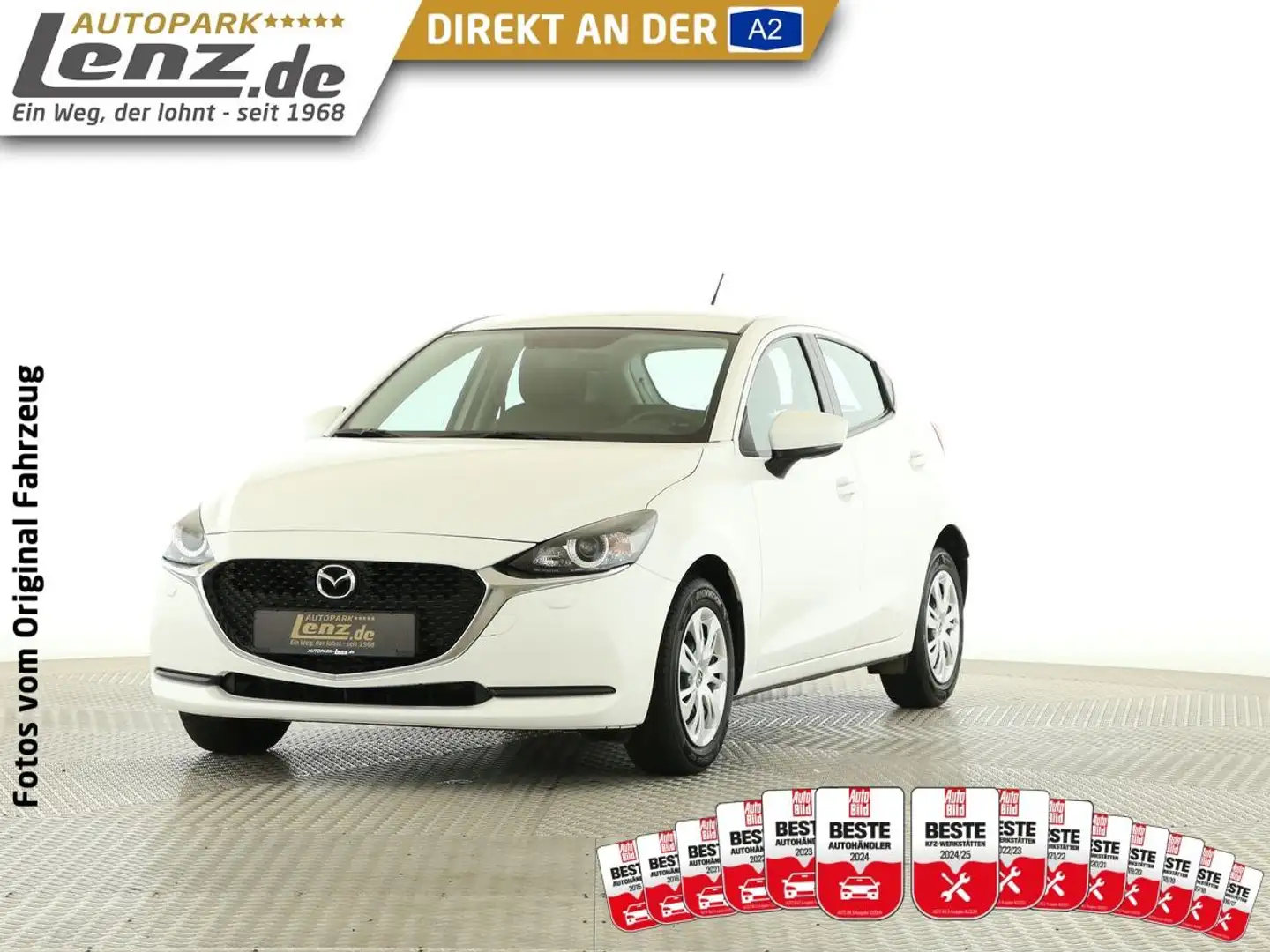 Mazda 2 LED Klimaanlage FSE Bluetooth MFL USB Tempomat Blanc - 1