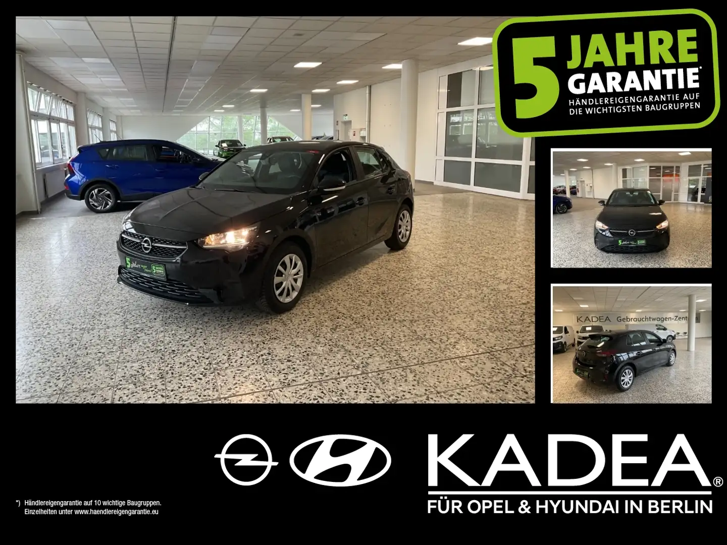 Opel Corsa F 1.2 Edition SpurH Schwarz - 1