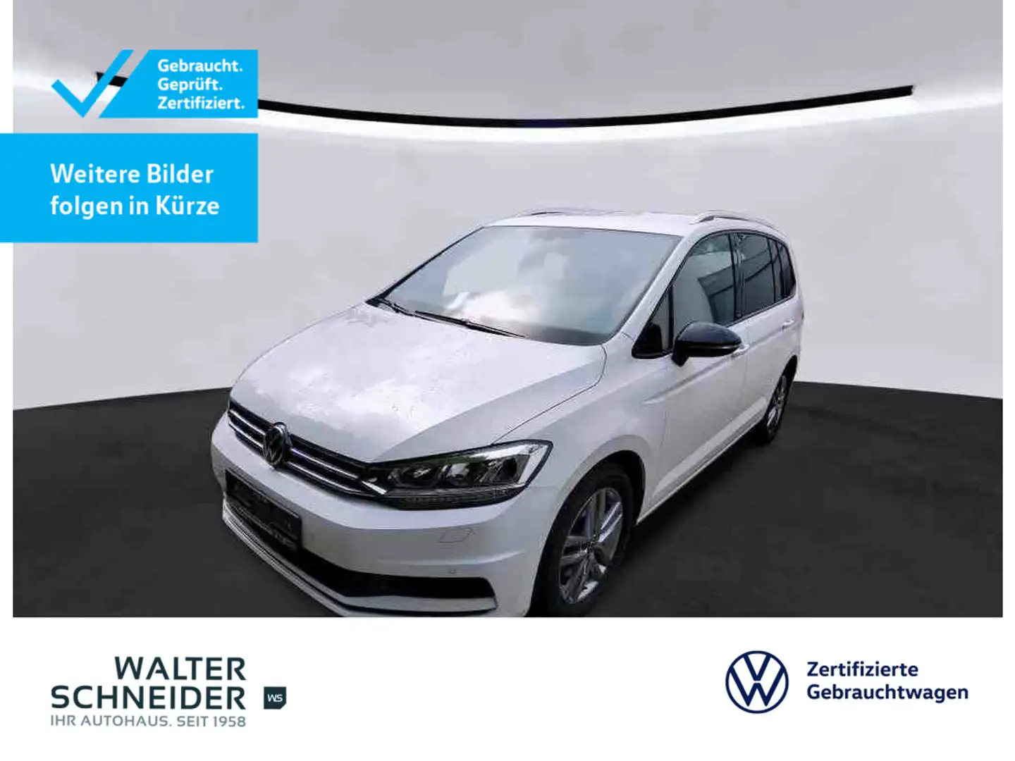 Volkswagen Touran 1.5 TSI DSG Active Navi LED AHK 7 Sitze Weiß - 1