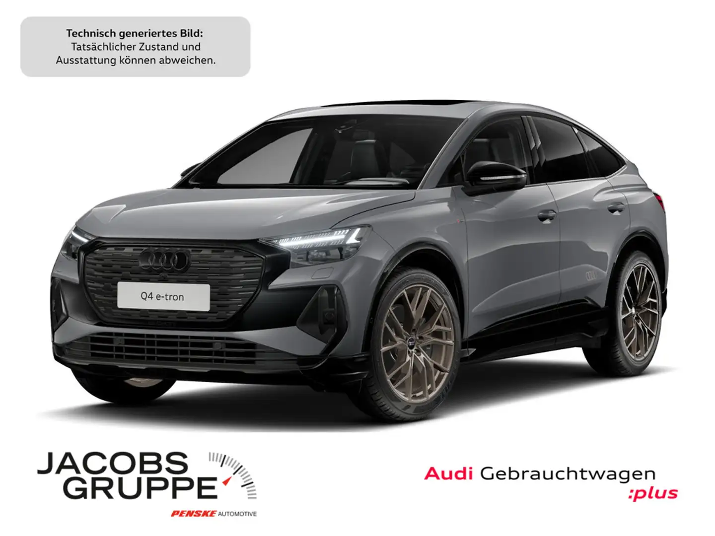 Audi Q4 e-tron Sportback 55 qu. 2xS line Edition/Matrix/HuD/360°/Pano/SONOS Grau - 1