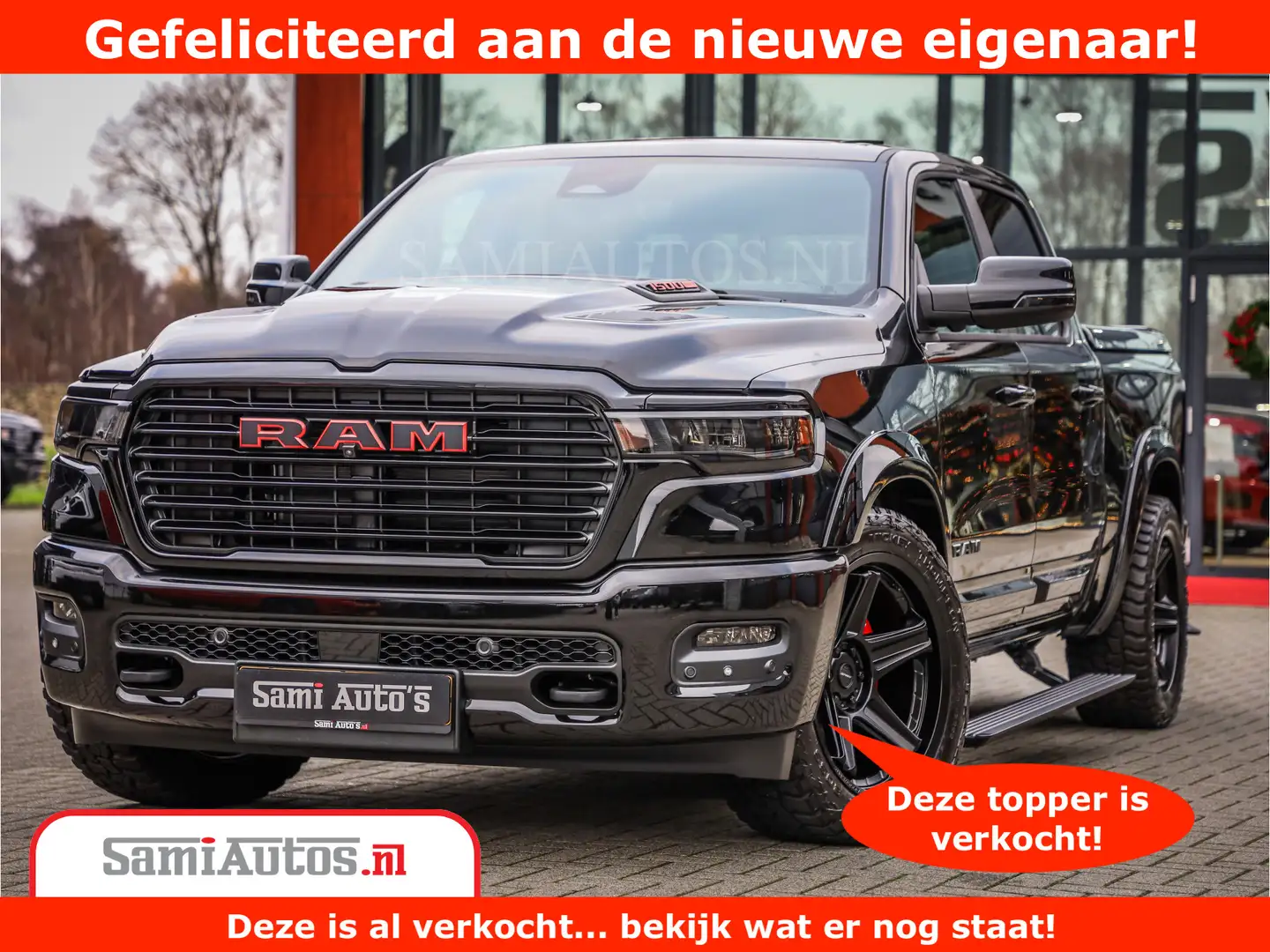 Dodge RAM 1500 Night Premium | Full Option | De Meest Luxe P Negru - 1