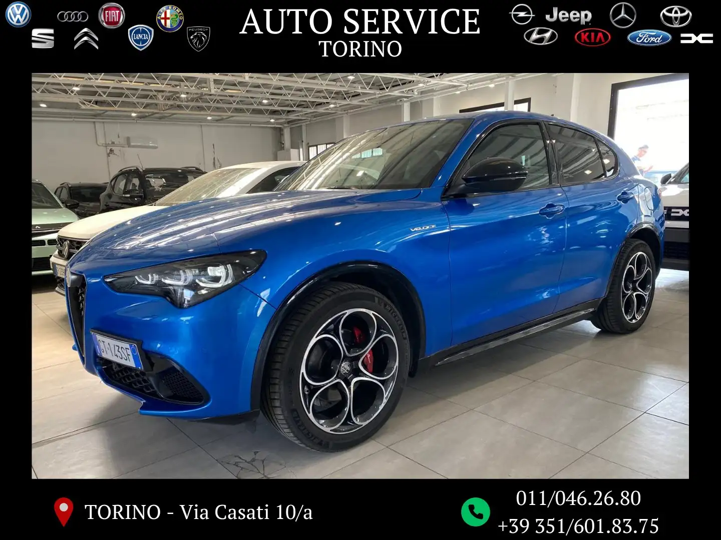 Alfa Romeo Stelvio Stelvio 2023 2.2 t Veloce Q4 210cv auto Blu/Azzurro - 1