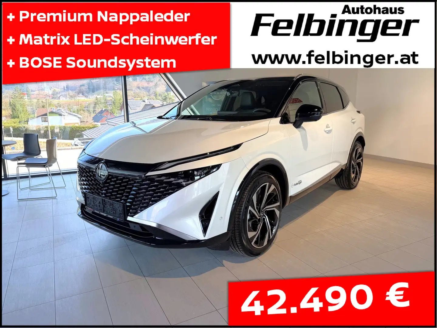 Nissan Qashqai Tekna+ 1.5T e-POWER *im Leasing nur 41.490,- Euro* Weiß - 1