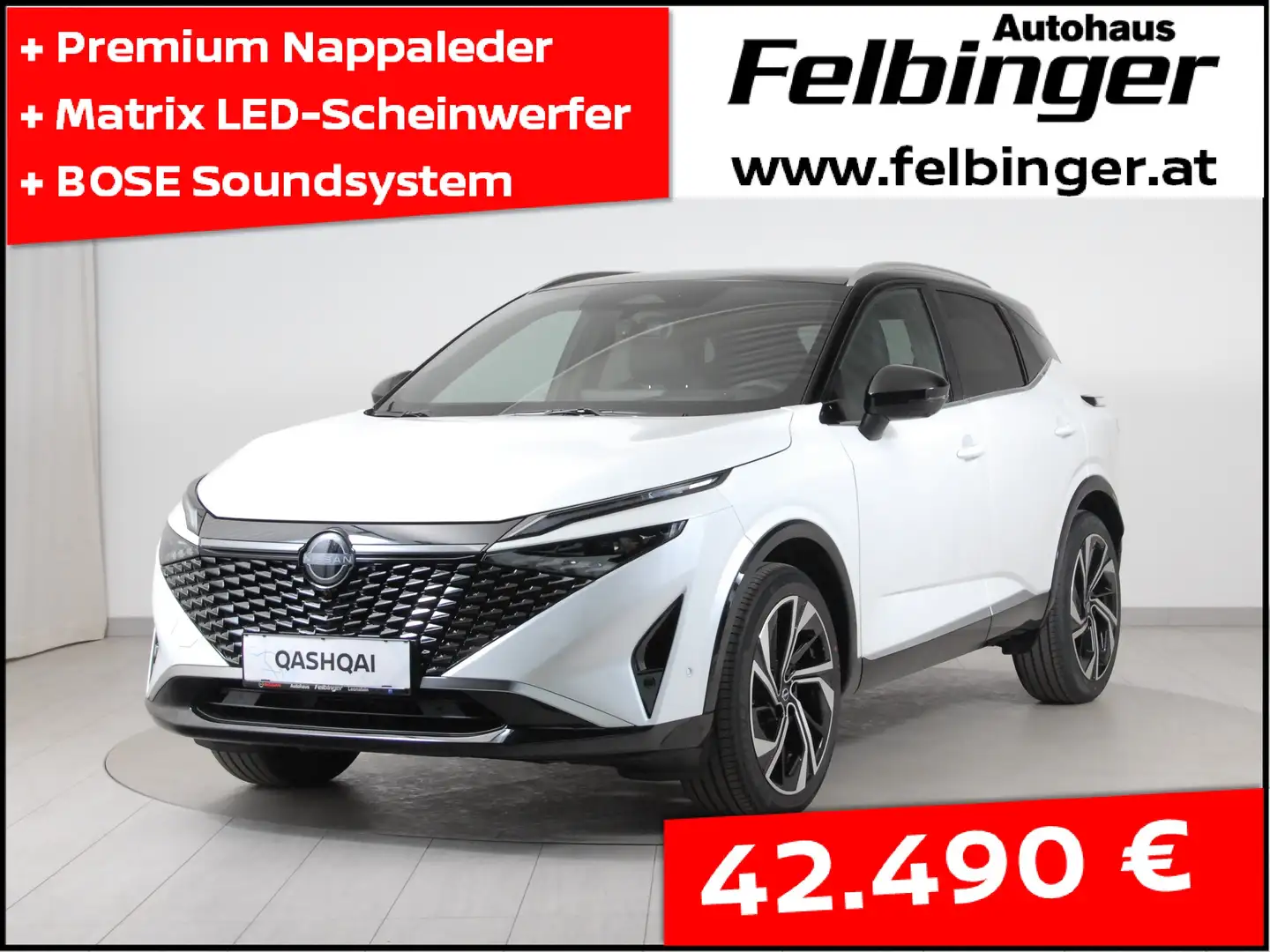 Nissan Qashqai Tekna+ 1.5T e-POWER *im Leasing nur 41.490,- Euro* Weiß - 1