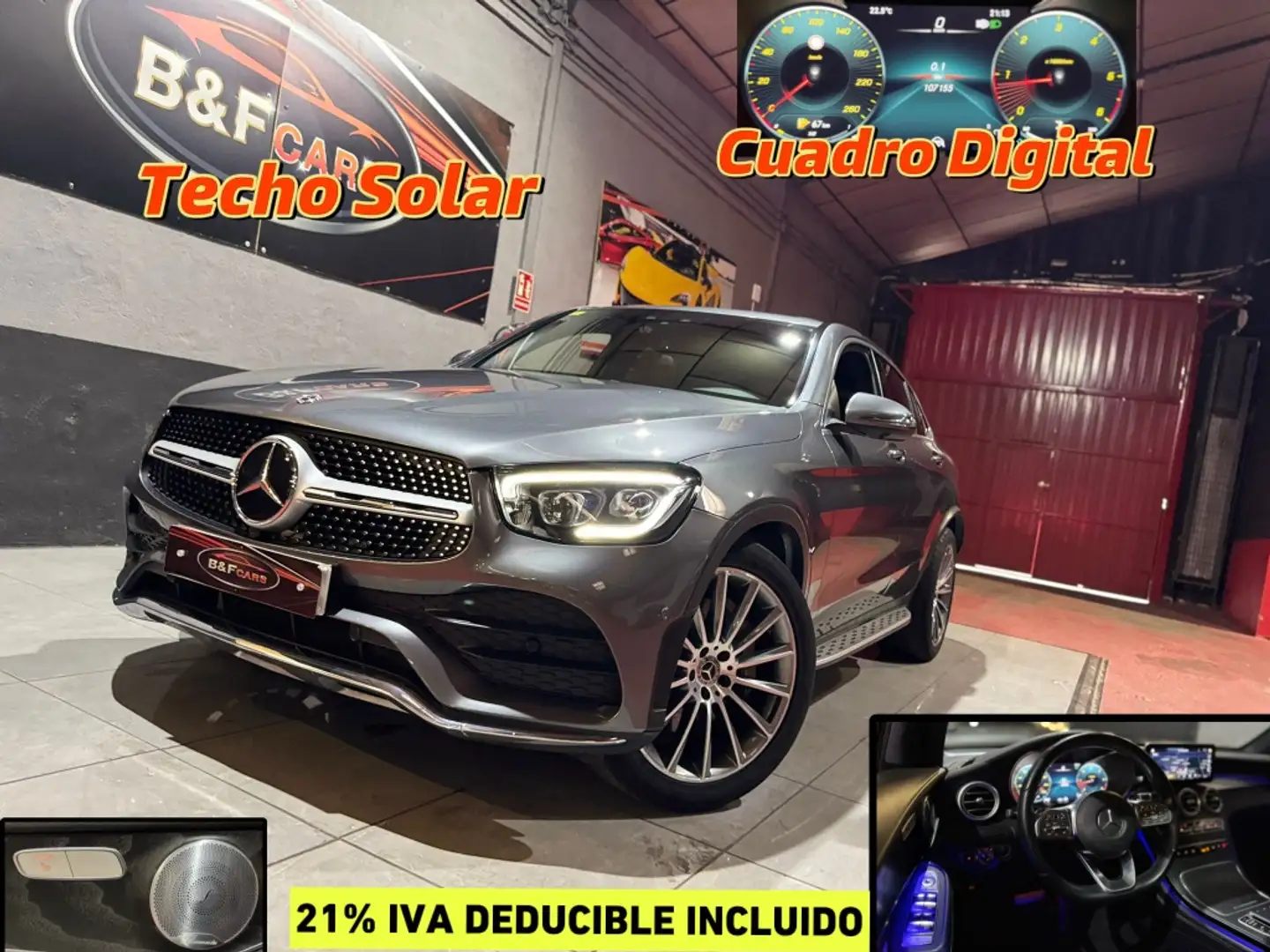 Mercedes-Benz GLC 300 Coupé 300d 4Matic 9G-Tronic Gris - 1