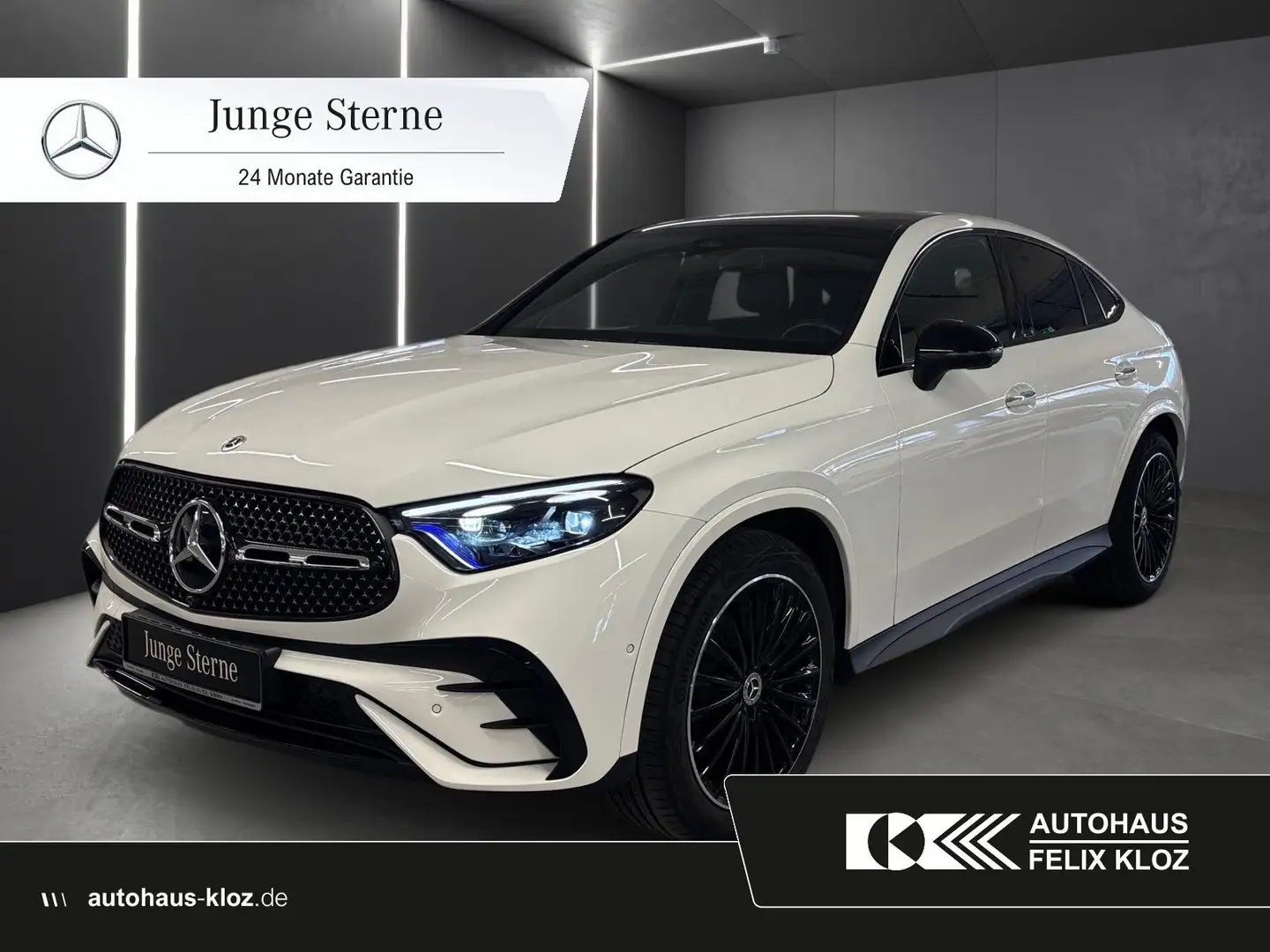 Mercedes-Benz GLC 300 d 4M Coupe AMG Plus*AHK*Pano*20"*Carbon* Weiß - 1