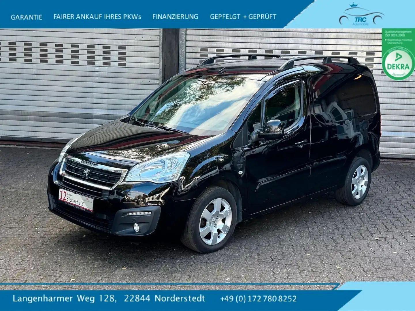 Peugeot Partner L1 Premium 1.6 BLUEHDI Automatik Schwarz - 1